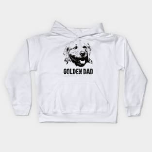 Golden Dad Golden Retriever Kids Hoodie